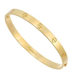 Cartier Love Bracelet #21 K18 YG Yellow Gold 750 Bangle