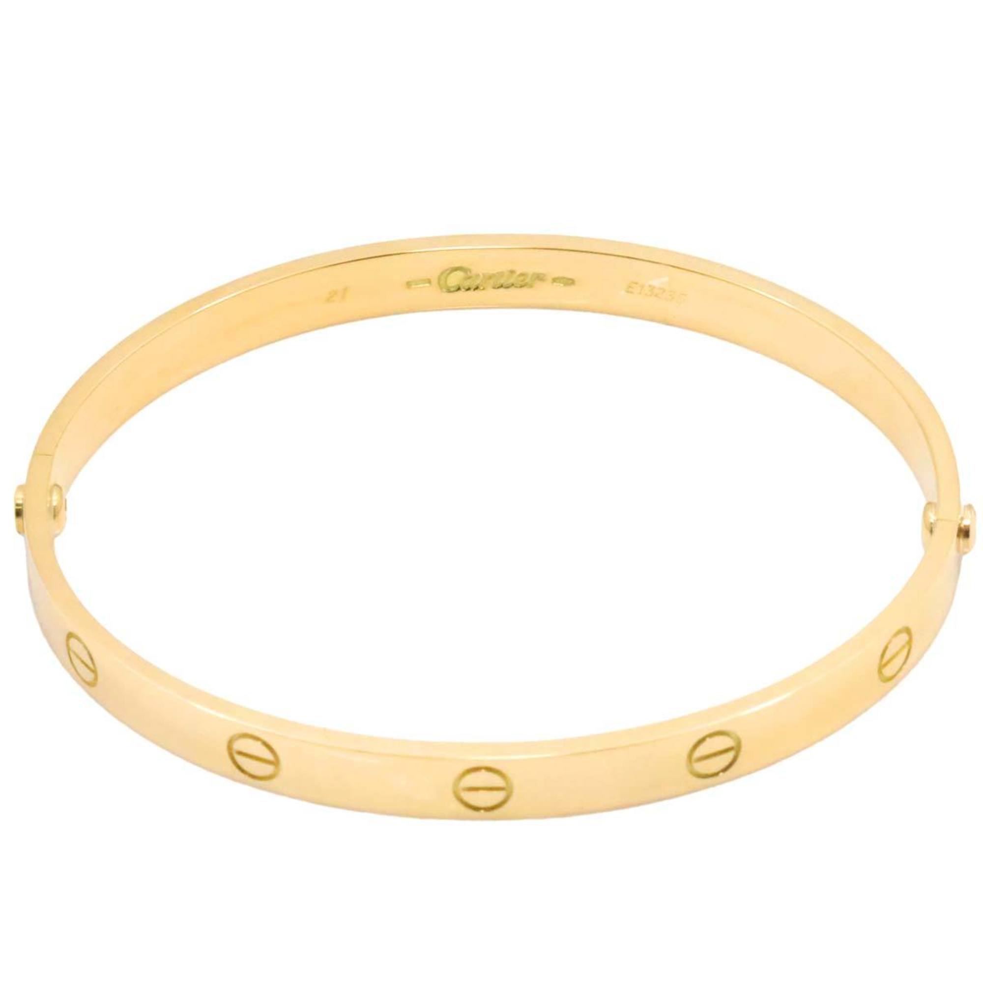 Cartier Love Bracelet #21 K18 YG Yellow Gold 750 Bangle