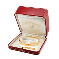 Cartier Love Bracelet #21 K18 YG Yellow Gold 750 Bangle