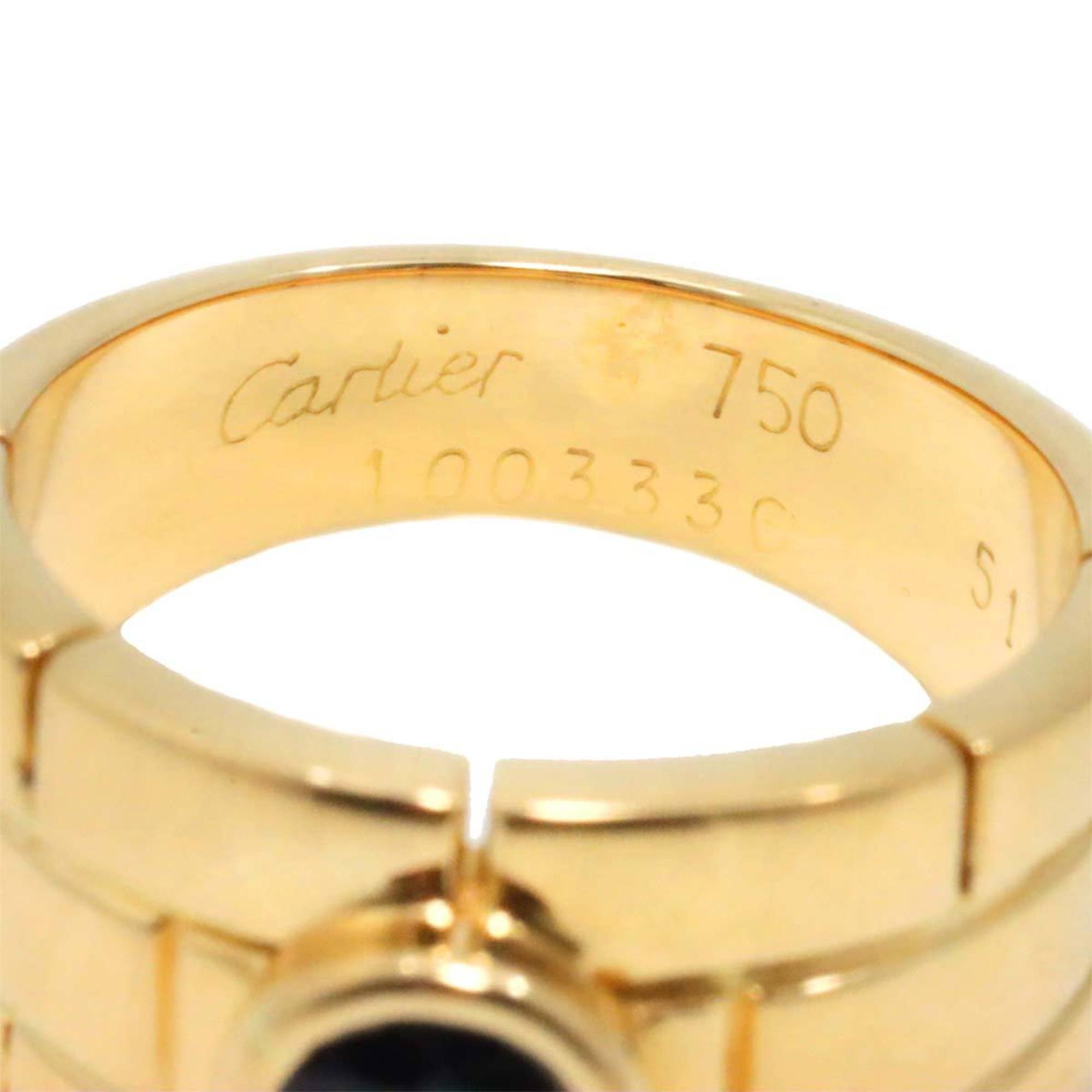 Cartier Panthere #51 Ring Sapphire K18 Yellow Gold 750