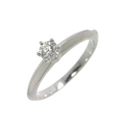 Tiffany & Co. Solitaire Diamond 0.19ct I VS1 3EX Ring Pt Platinum