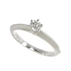 Tiffany & Co. Solitaire Diamond 0.19ct I VS1 3EX Ring Pt Platinum