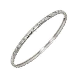 CHANEL Coco Crush Diamond Bracelet L 17.5cm K18 WG White Gold 750