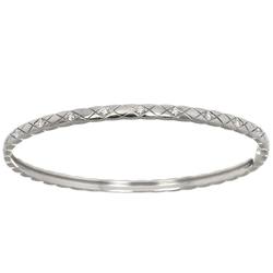 CHANEL Coco Crush Diamond Bracelet L 17.5cm K18 WG White Gold 750