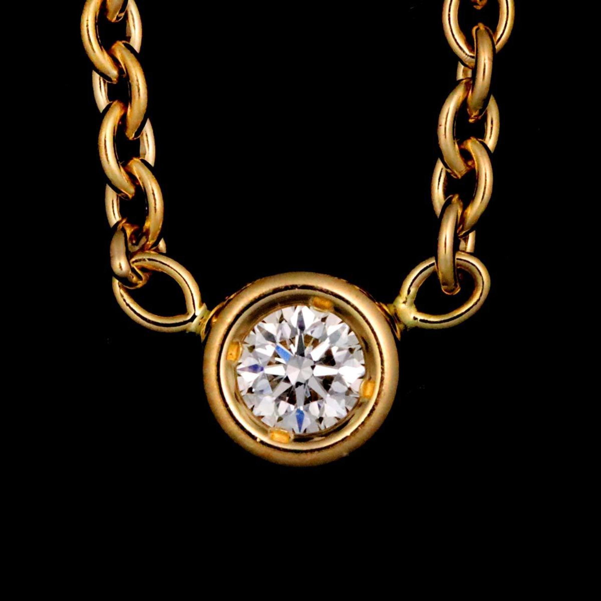 Christian Dior Mimioui Necklace 41cm Diamond K18 YG Yellow Gold 750