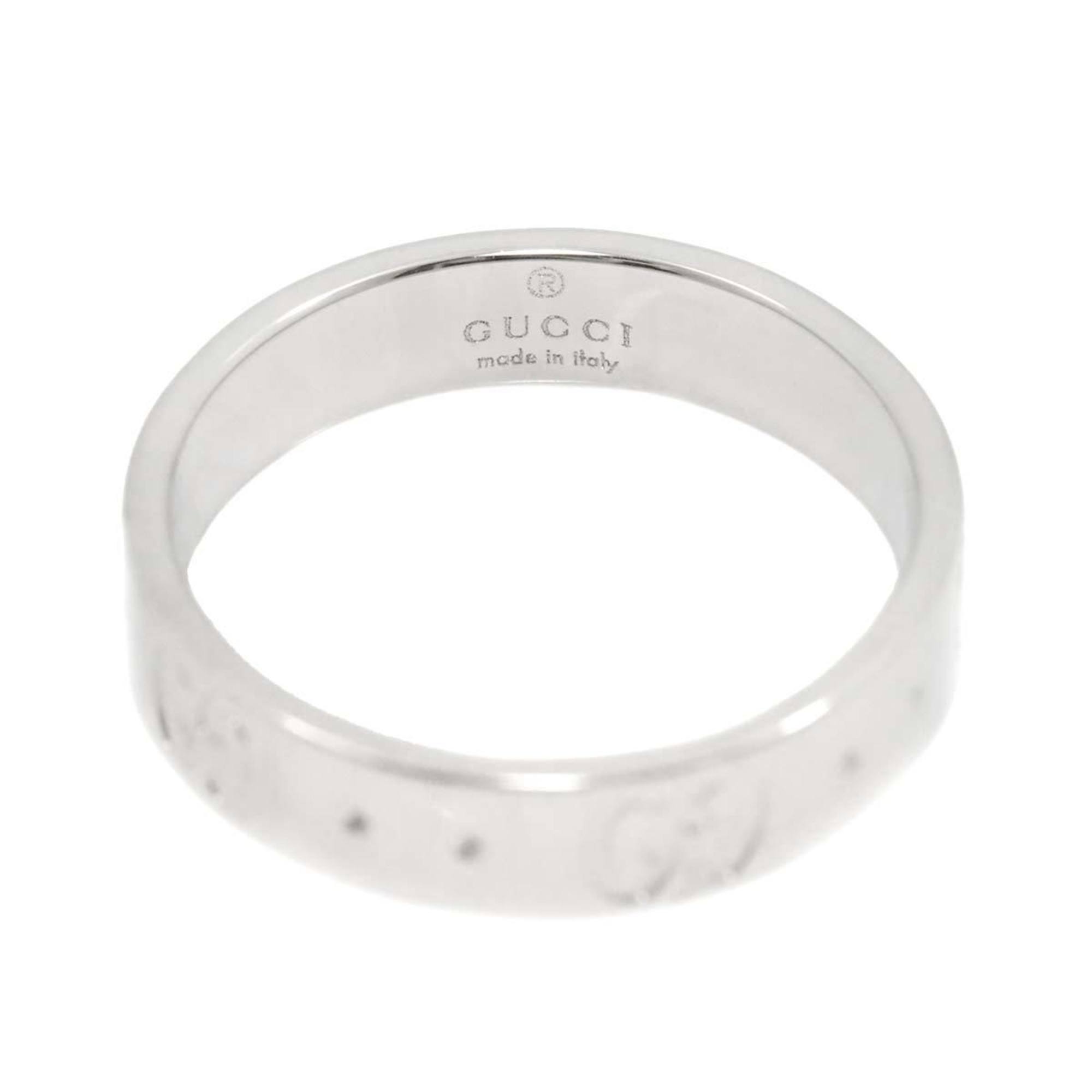 Gucci Icon #10 Ring, K18 WG White Gold 750, Ring