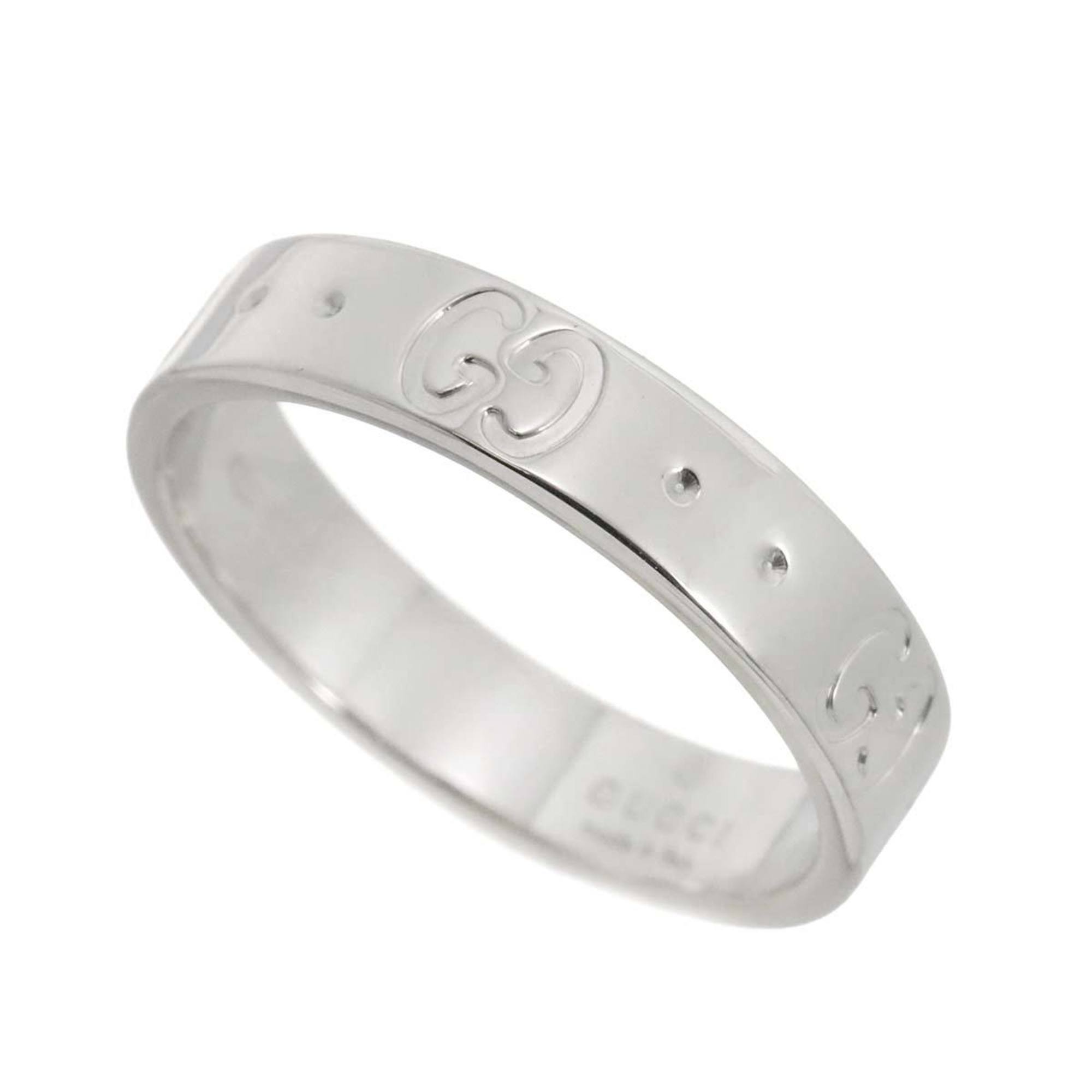 Gucci Icon #10 Ring, K18 WG White Gold 750, Ring