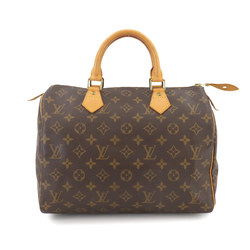 Louis Vuitton Monogram Speedy 30 Handbag Brown M41526 Gold Hardware