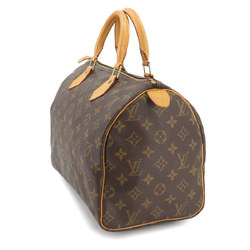 Louis Vuitton Monogram Speedy 30 Handbag Brown M41526 Gold Hardware