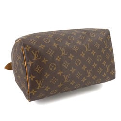 Louis Vuitton Monogram Speedy 30 Handbag Brown M41526 Gold Hardware