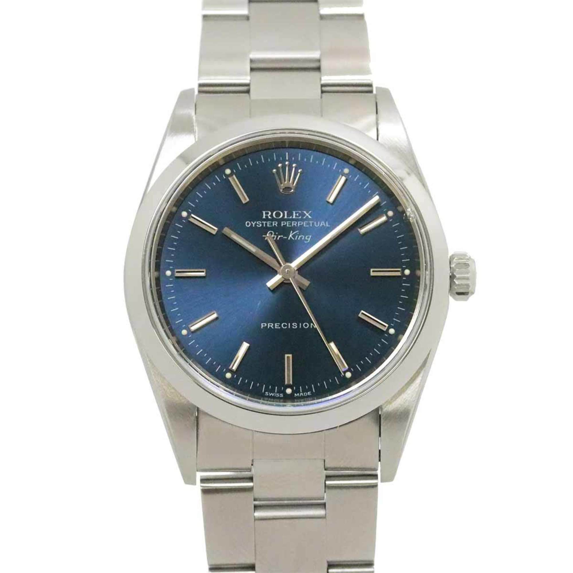 Rolex ROLEX Air King 14000 A series Men's watch Blue Automatic self-winding AirKing