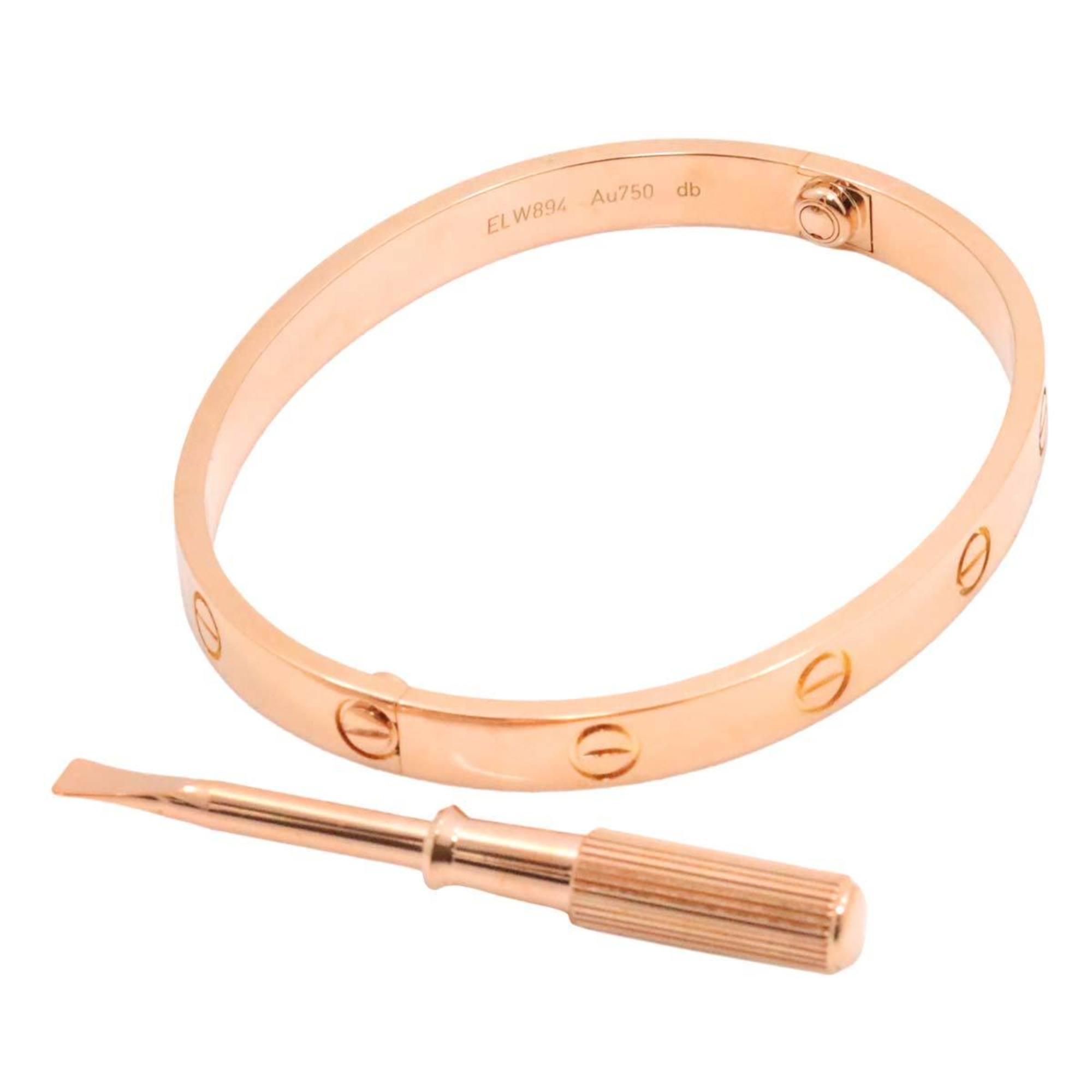 Cartier Love Bracelet #17 K18 PG Pink Gold 750 Bangle