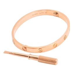 Cartier Love Bracelet #17 K18 PG Pink Gold 750 Bangle