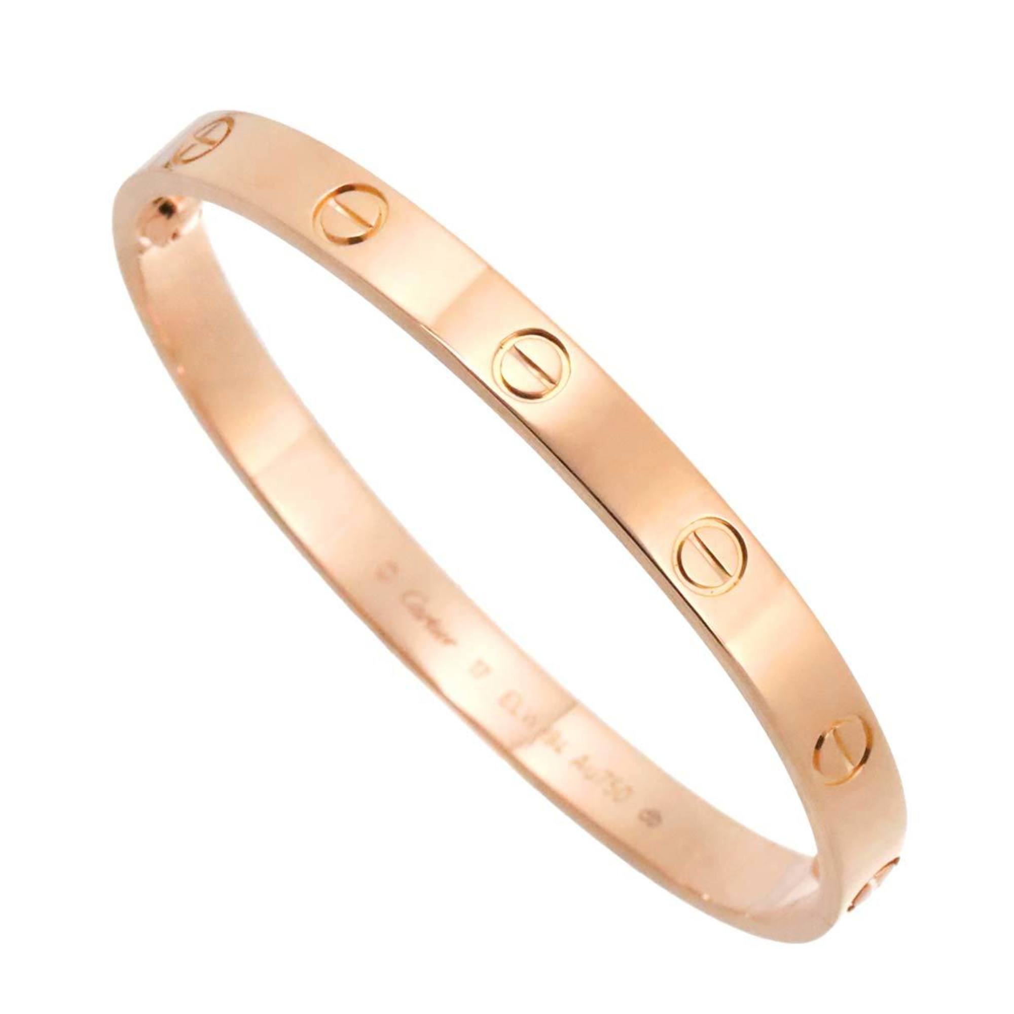 Cartier Love Bracelet #17 K18 PG Pink Gold 750 Bangle