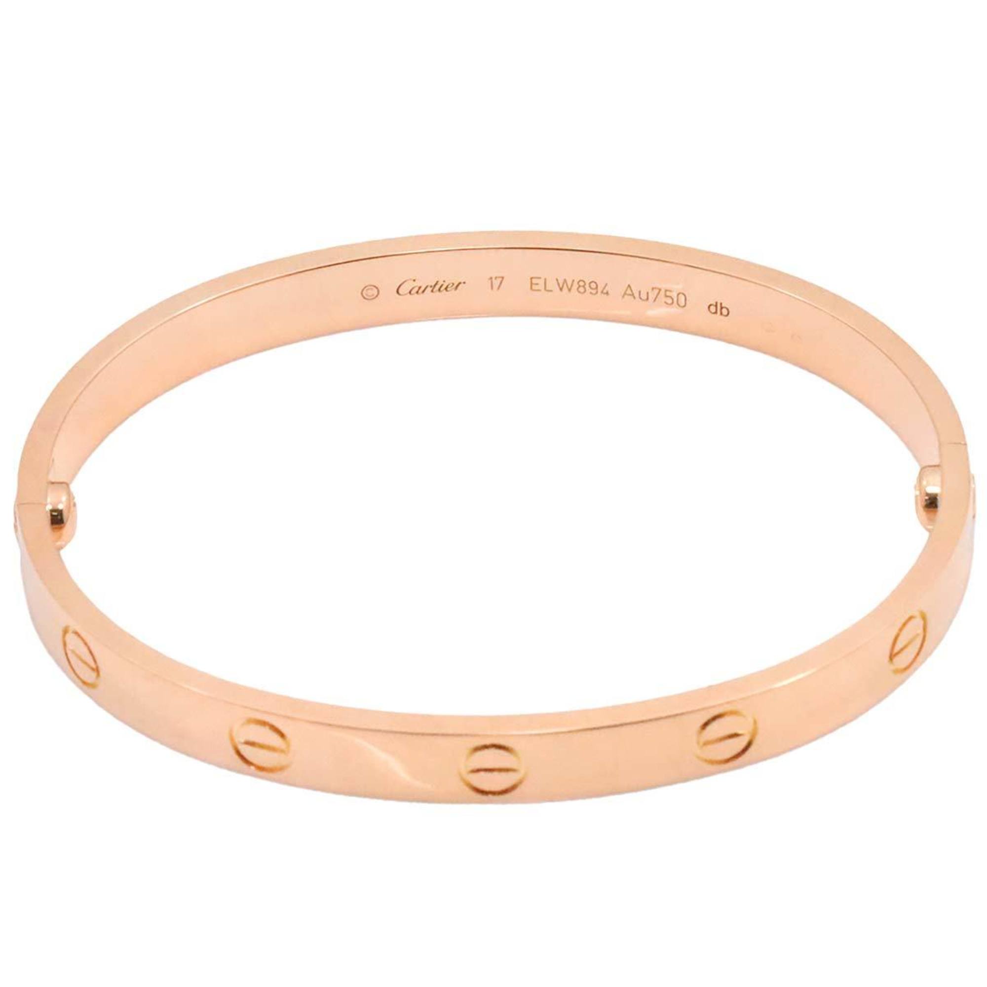 Cartier Love Bracelet #17 K18 PG Pink Gold 750 Bangle