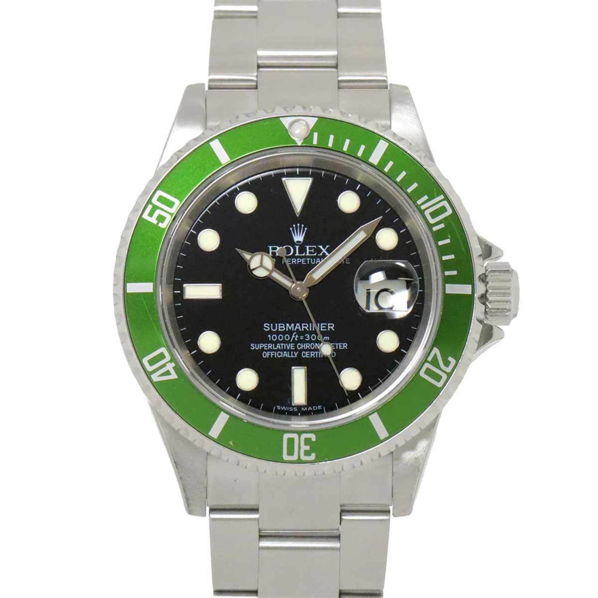 Rolex ROLEX Submariner Date 116610LV Z Series Men's Watch Green Bezel Dial Automatic Self-Winding