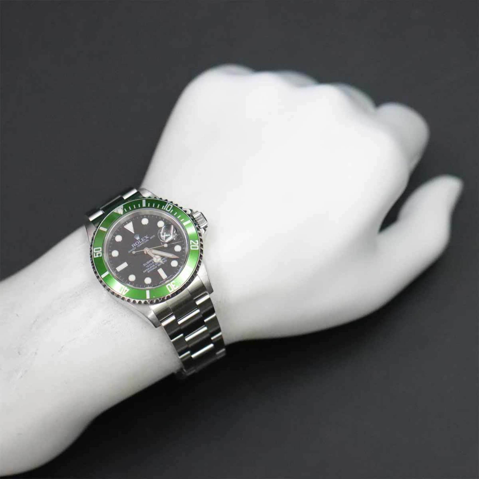 Rolex ROLEX Submariner Date 116610LV Z Series Men's Watch Green Bezel Dial Automatic Self-Winding