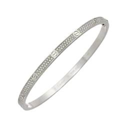 Cartier Love Bracelet SM Pave Diamond #18 K18 WG White Gold 750 Bangle