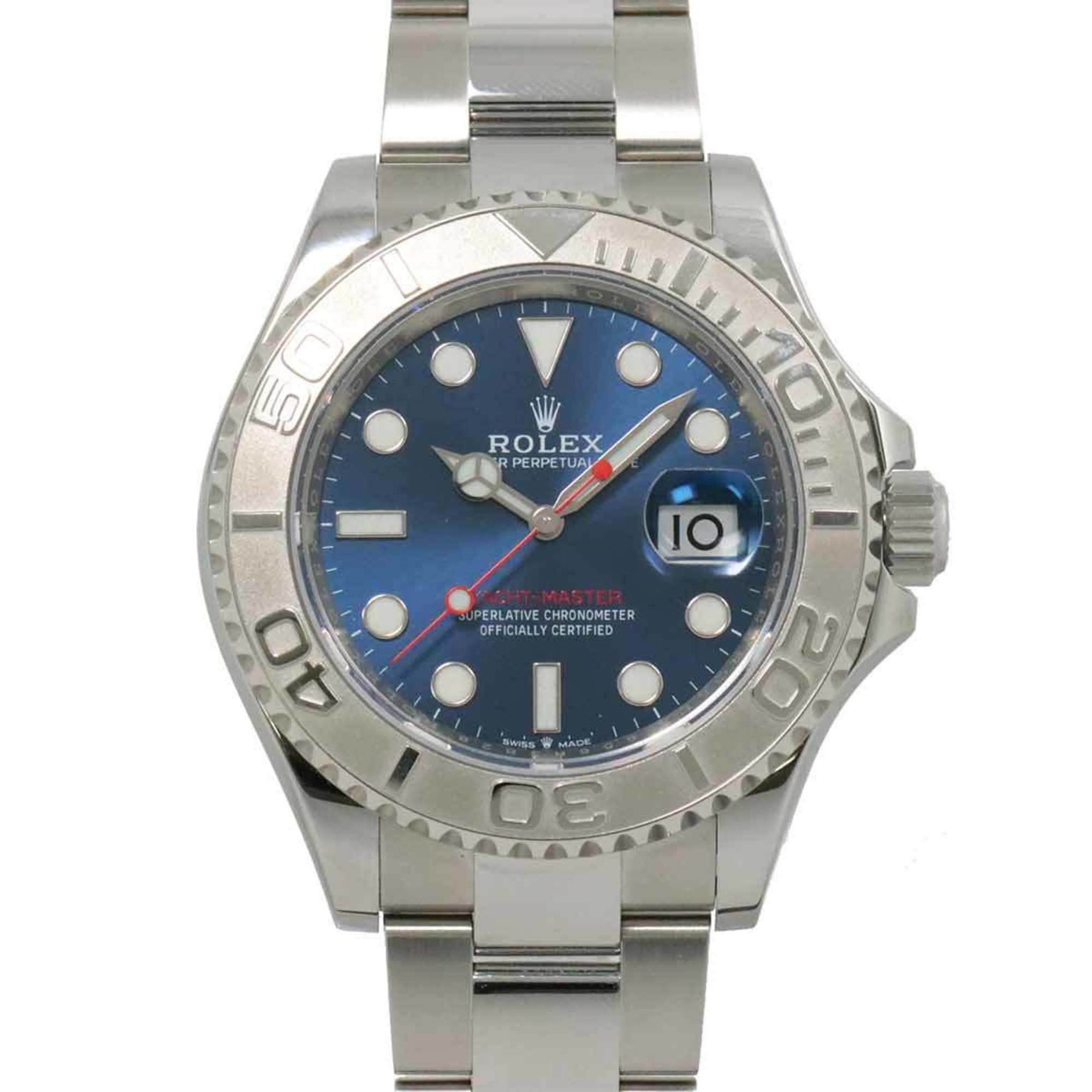 ROLEX Yacht-Master Rolesium 126622 Random Roulette Men's Watch Date Blue PT Platinum Bezel Automatic Yacht Master