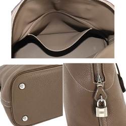 Hermes Bolide 31 2way hand shoulder bag, Taurillon Clemence Etoupe, A stamp, silver hardware,