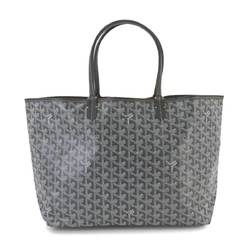 GOYARD Saint Louis PM Leather Herringbone Gray