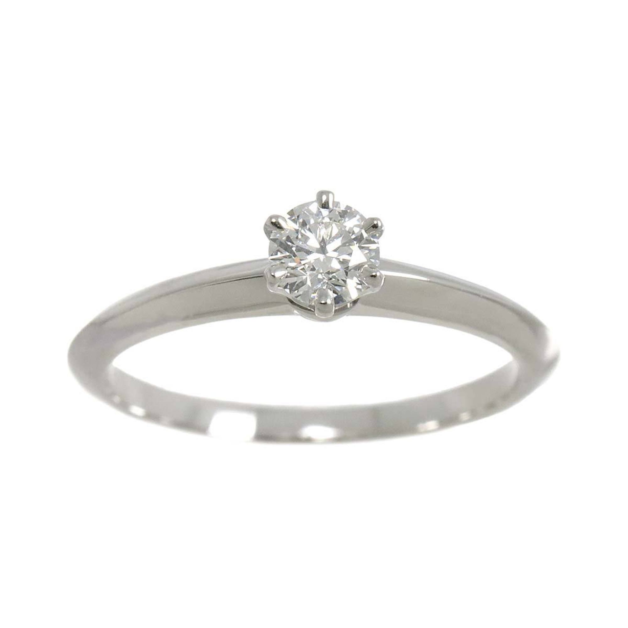 Tiffany & Co. Solitaire Ring Diamond Pt Platinum