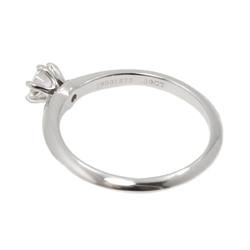 Tiffany & Co. Solitaire Ring Diamond Pt Platinum