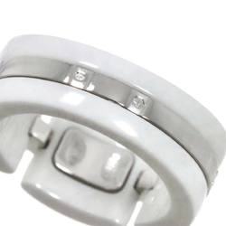 CHANEL Ultra Large #54 Ring Diamond K18 WG White Ceramic 750 ULTRA