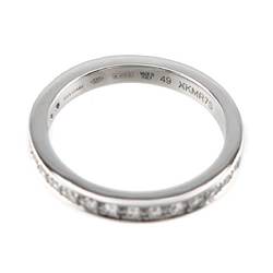 BVLGARI Dedicata a Venezia #49 Ring Half Diamond Pt Platinum