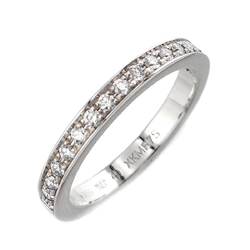 BVLGARI Dedicata a Venezia #49 Ring Half Diamond Pt Platinum