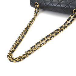 CHANEL Matelasse 23 Chain Shoulder Bag Leather Black A01113 Gold Hardware