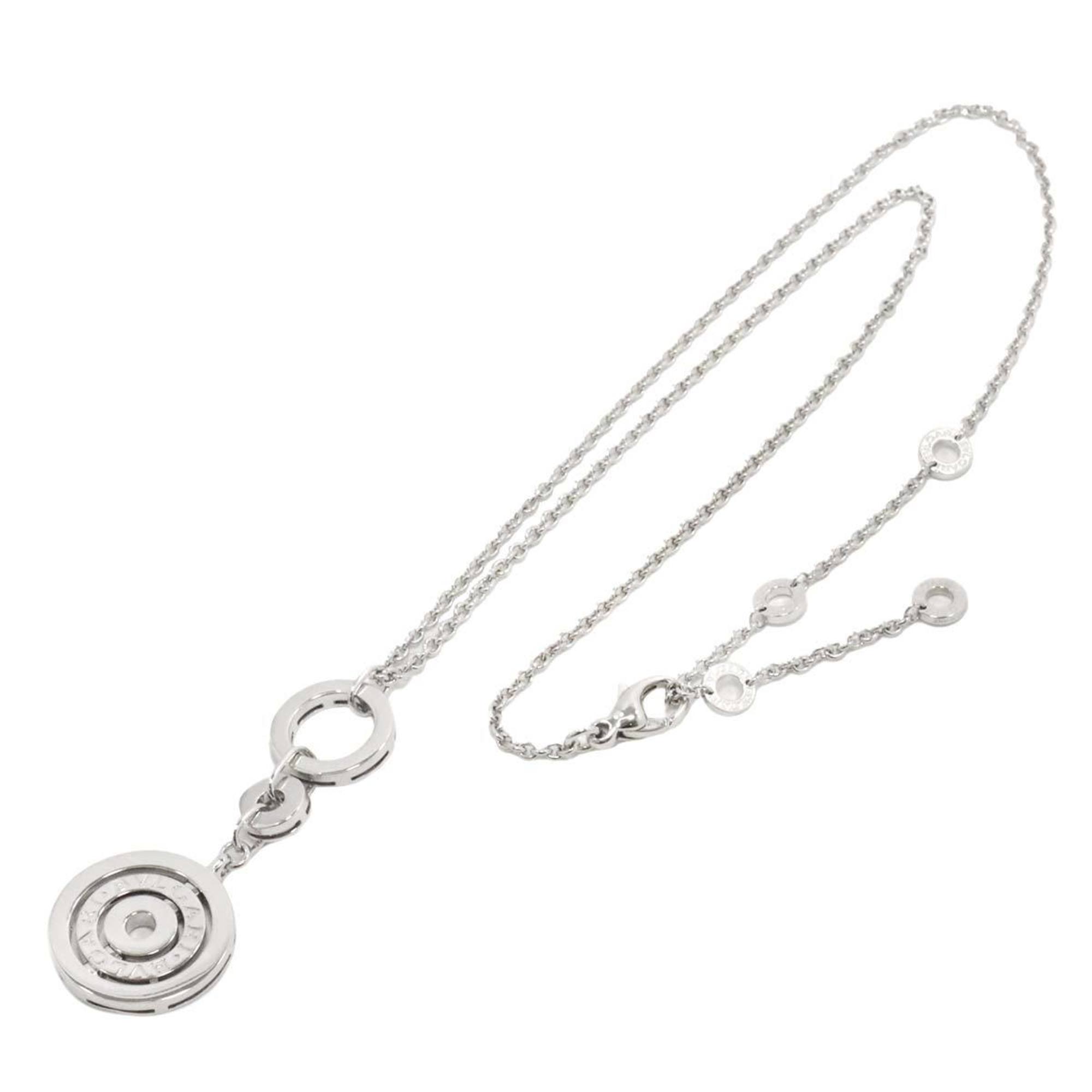 BVLGARI Astrale Cerchi Necklace 46cm K18 WG White Gold 750