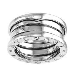 BVLGARI B-ZERO1 3-Band #48 Ring K18 WG White Gold 750