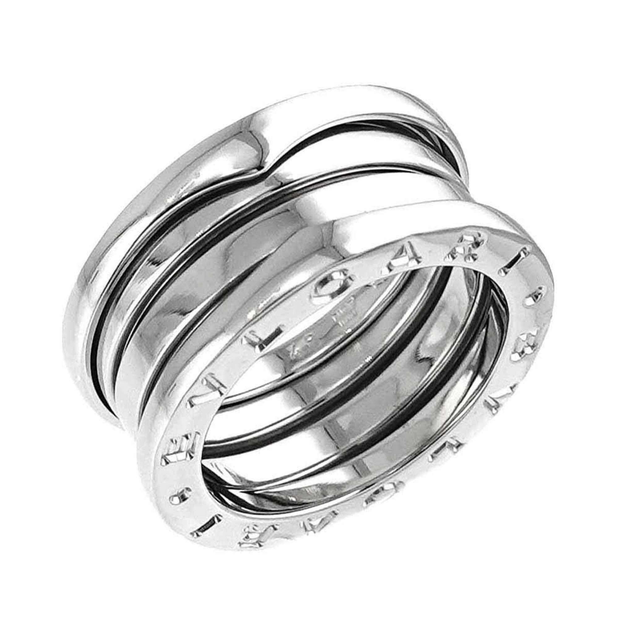 BVLGARI B-ZERO1 3-Band #48 Ring K18 WG White Gold 750