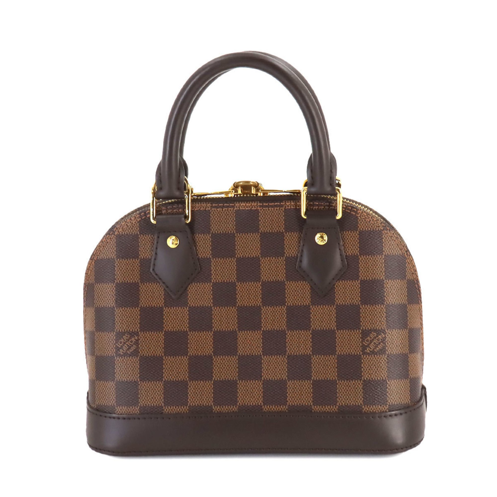 Louis Vuitton Damier Alma BB 2way Hand Shoulder Bag Ebene N41221 RFID Gold Hardware