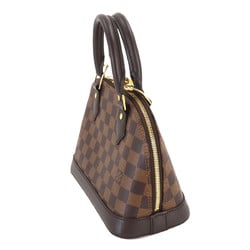 Louis Vuitton Damier Alma BB 2way Hand Shoulder Bag Ebene N41221 RFID Gold Hardware