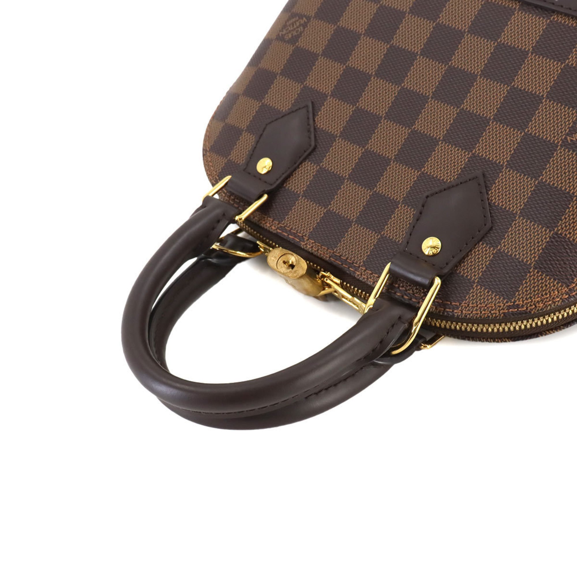 Louis Vuitton Damier Alma BB 2way Hand Shoulder Bag Ebene N41221 RFID Gold Hardware