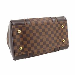 Louis Vuitton Damier Berkeley Handbag Ebene N52000 Gold Hardware