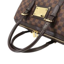 Louis Vuitton Damier Berkeley Handbag Ebene N52000 Gold Hardware