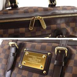 Louis Vuitton Damier Berkeley Handbag Ebene N52000 Gold Hardware