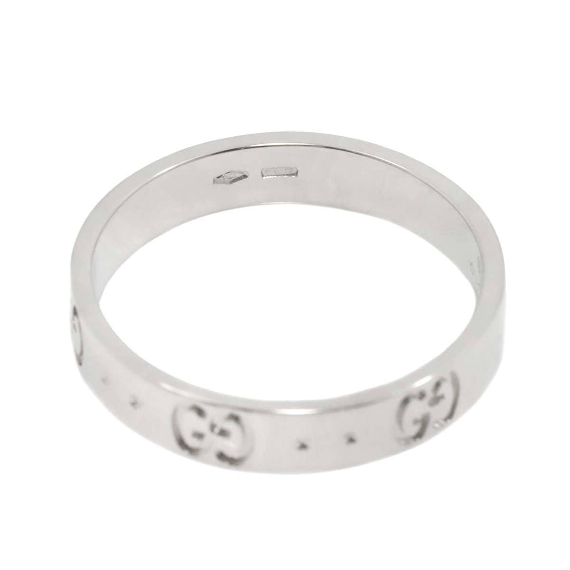 Gucci Icon #18 Ring K18 WG White Gold 750