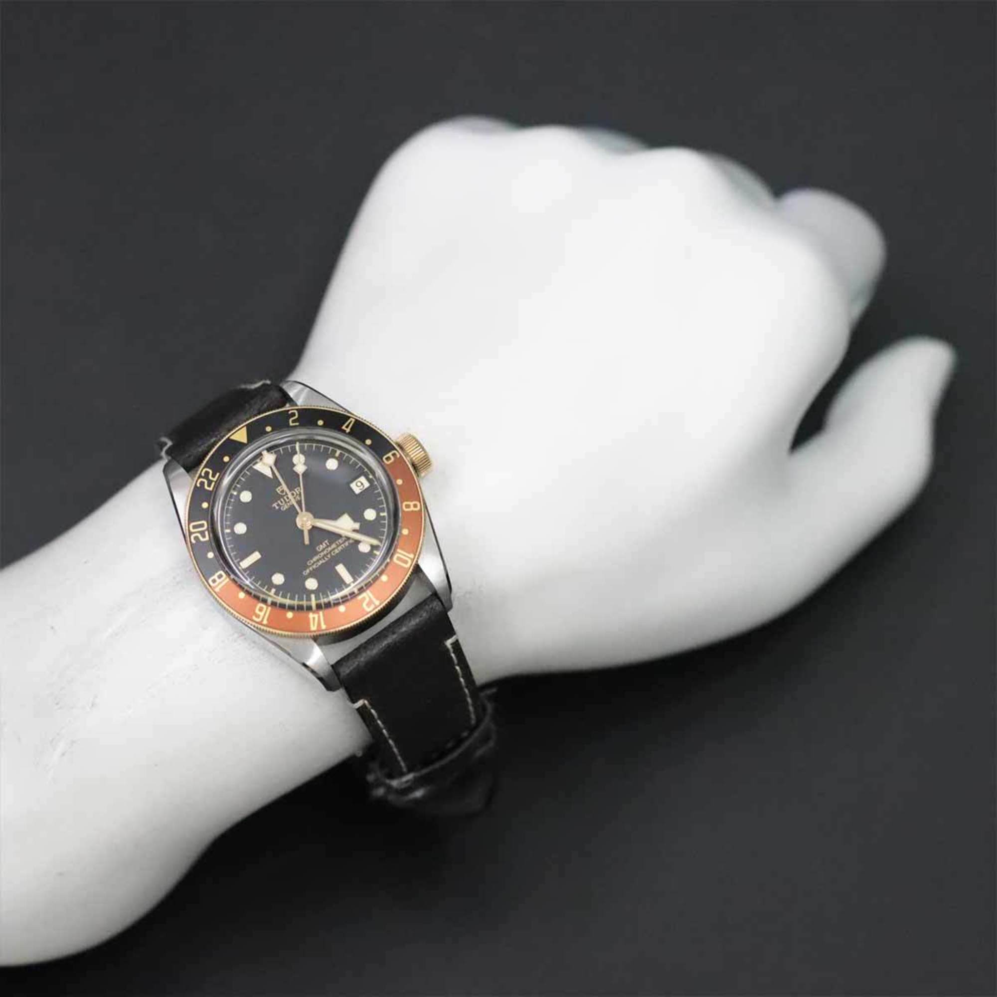 Tudor Black Bay GMT S&G combination 79833MN Men's watch Date K18YG Automatic