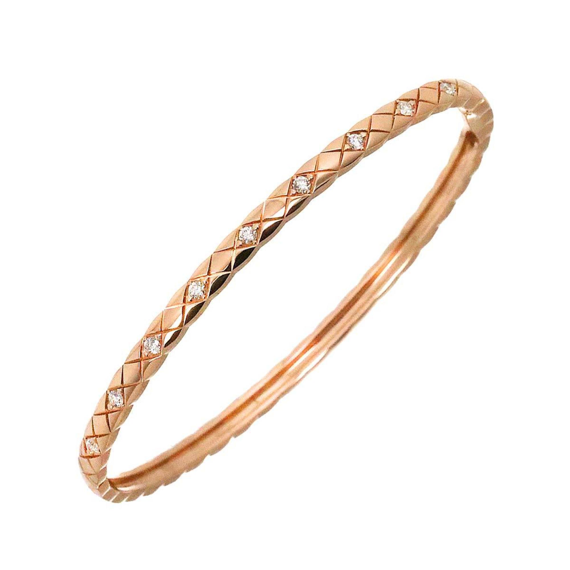 CHANEL Coco Crush Diamond Bracelet L K18 PG Pink Gold 750