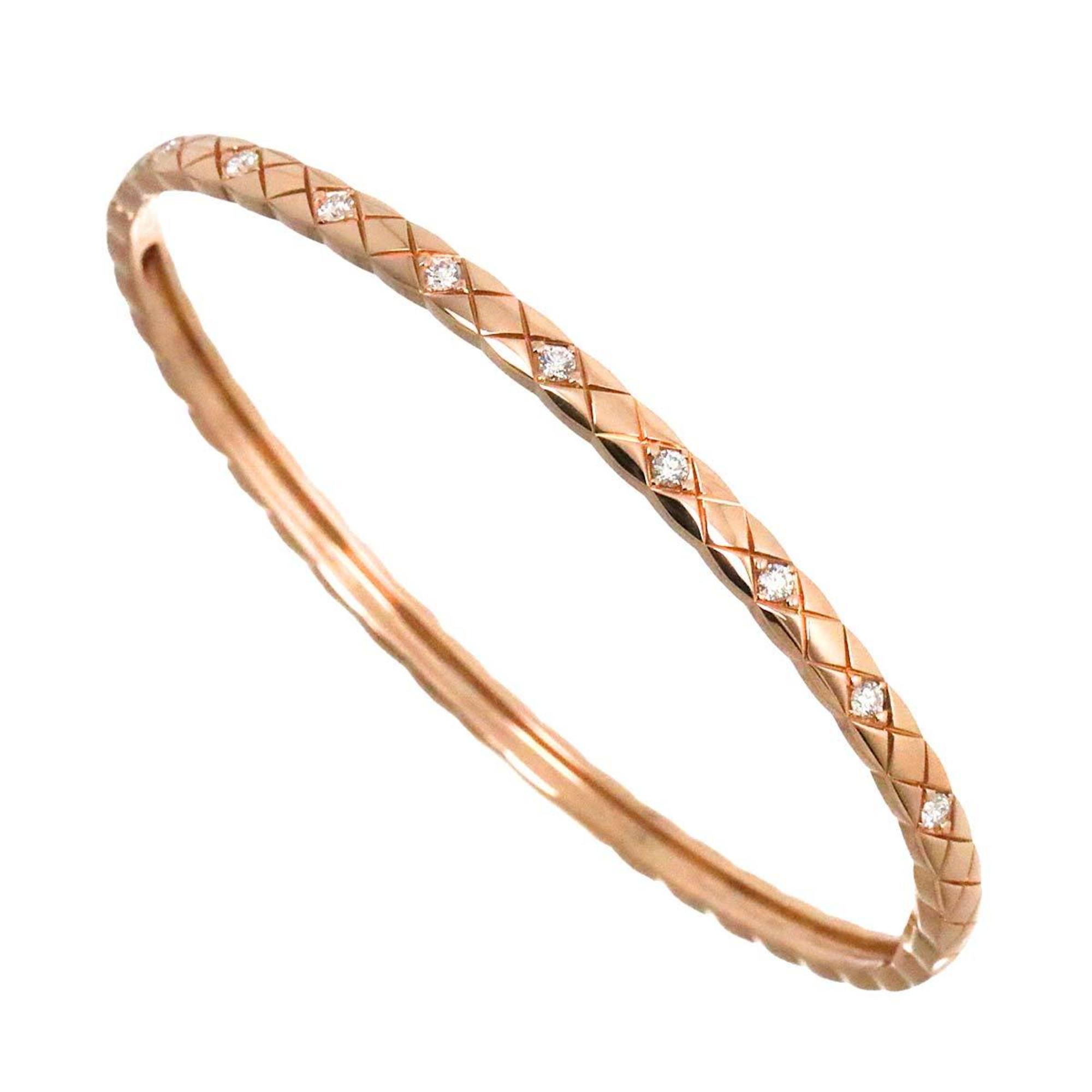 CHANEL Coco Crush Diamond Bracelet L K18 PG Pink Gold 750