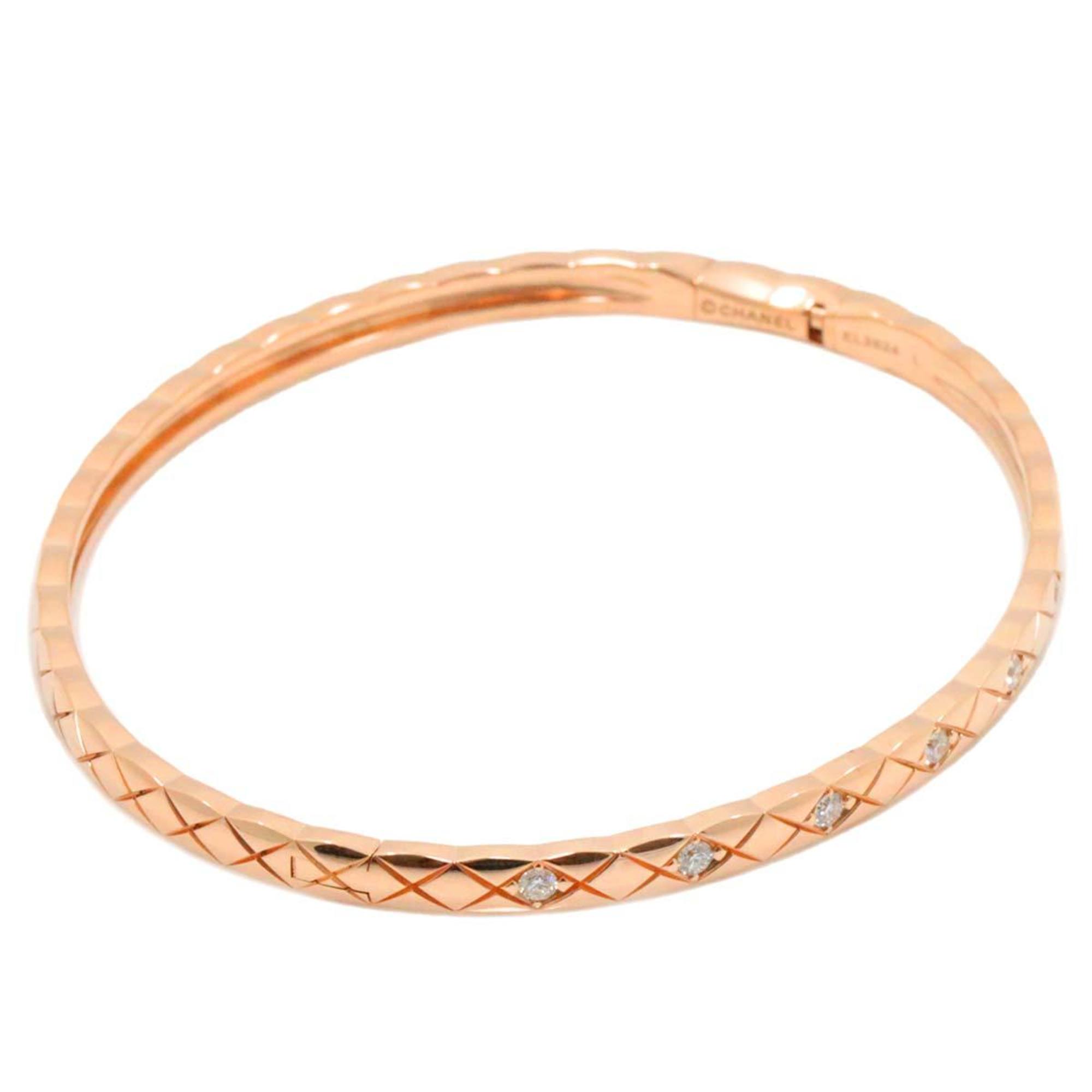 CHANEL Coco Crush Diamond Bracelet L K18 PG Pink Gold 750