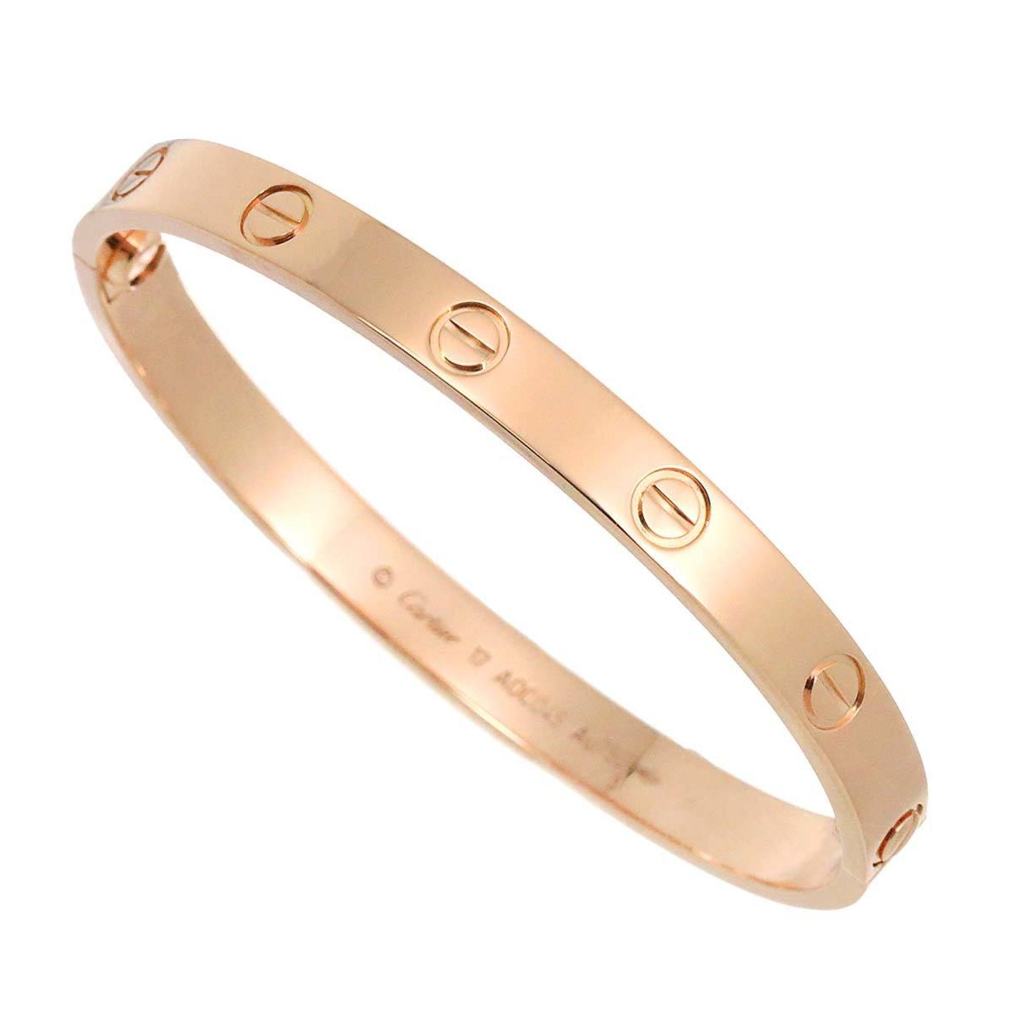 Cartier Love Bracelet #17 K18 PG Pink Gold 750 Bangle