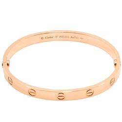 Cartier Love Bracelet #17 K18 PG Pink Gold 750 Bangle