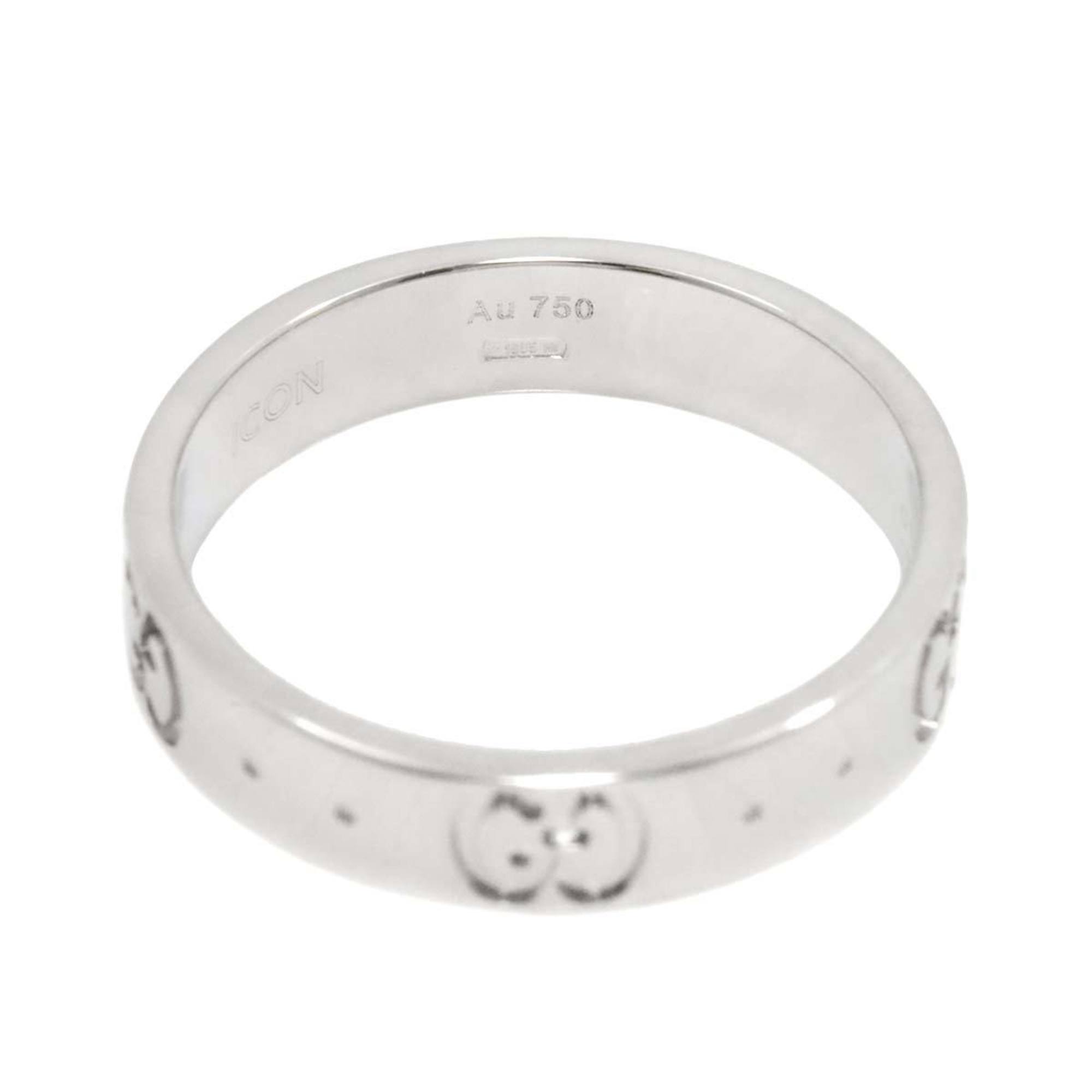 Gucci Icon #10 Ring, K18 WG White Gold 750, Ring