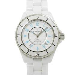 Chanel CHANEL J12 38mm H3827 Blue Light Men's Watch Limited to 2000 pieces worldwide White Ceramic Automatic