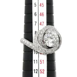 Cartier Trinity Ruban Diamond 1.66ct G VS1 3EX #51 Ring Pt Platinum